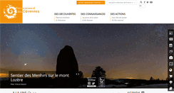 Desktop Screenshot of cevennes-parcnational.fr